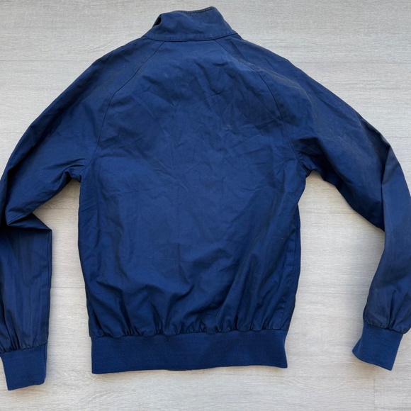 Fred Perry x Drake's Navy Jacket XS Harrington jacket swing top heavy used RARE - Picture 3 of 3